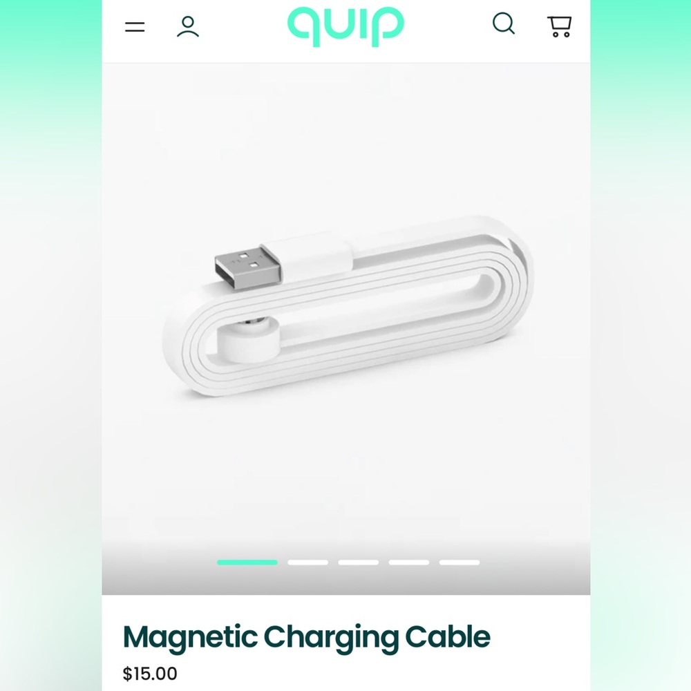 Magnetic Charging Cable for Quip. BRAND NEW!